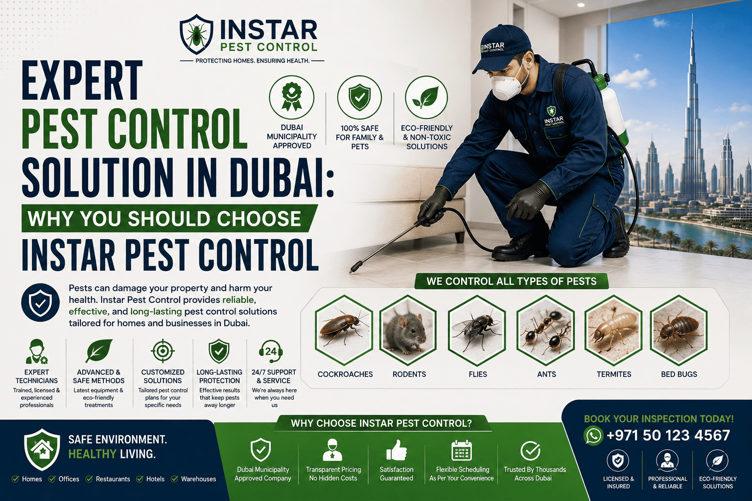 Expert Pest Control Solution in Dubai: Why You Should Choose Instar Pest Control